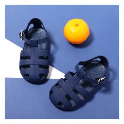 Toddler/Kid Girl/Boy Casual Style Solid Color Soft Sole Plastic/Metal Sandals