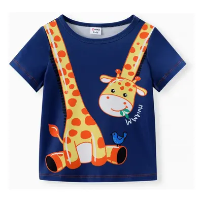 Toddler Boy Animal Giraffe Print Short-sleeve Tee