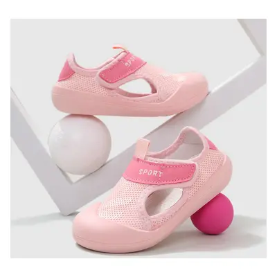 Toddler/Kids Girl/Boy Casual Sporty Solid Fiber Mesh Velcro Shoes