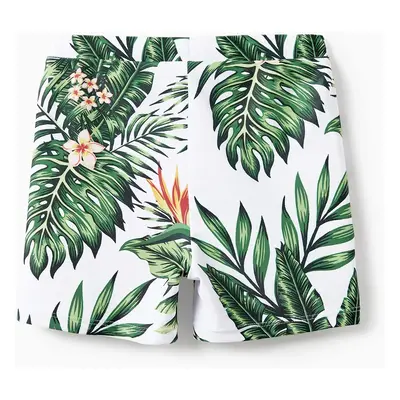 One Piece Plant Printed Family Matching Swimsuit