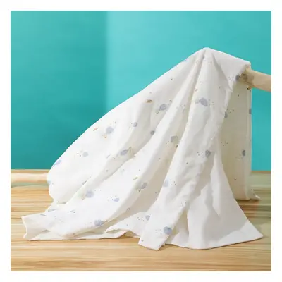 Cute Cartoon Printed Children's Muslin Blanket