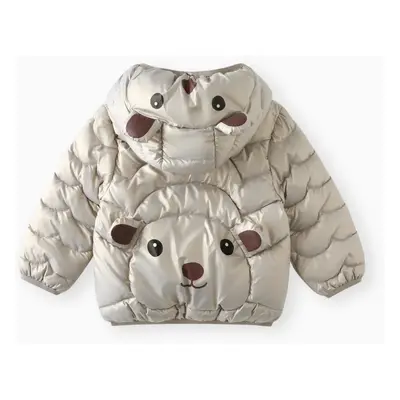 Baby/Toddler 3D Bear Ear Design Quilted Cotton-Padded Jacket