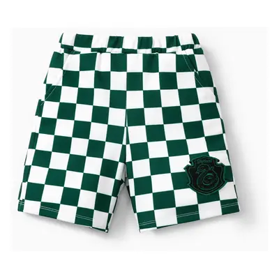 Harry Potter Toddler/Kid Boy Chess Grid pattern Preppy style Shorts