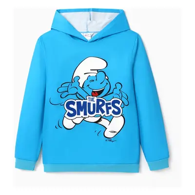 The Smurfs Family Matching Character Graphic Print Long-sleeve Hooded Tops