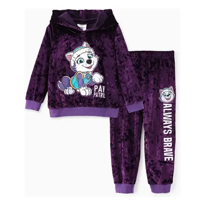 PAW patrol Toddler Girls 2pcs Velvet Hoodie with Pants Set