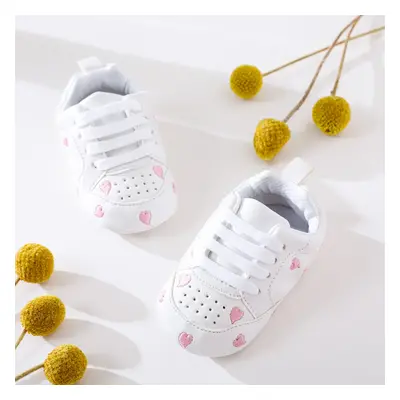 Baby / Toddler Valentine Pretty Stars Embroidery Solid Prewalker Shoes (Various colors)