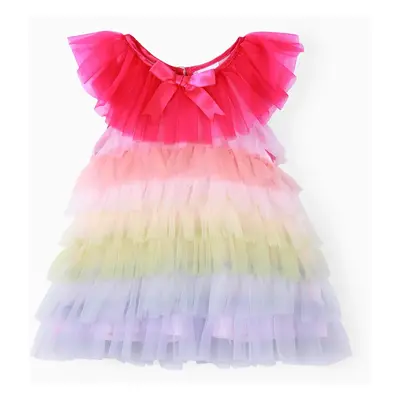 Singer Baby Girl Multi-layered Mesh Dress