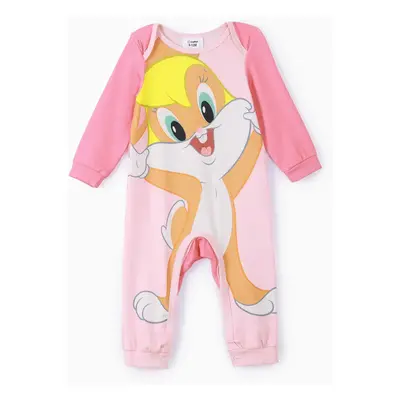 Looney Tunes Baby Boy/Girl Cartoon Animal Print Long-sleeve Naia™ Jumpsuit