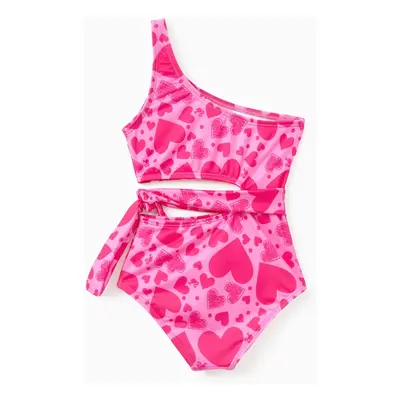 Barbie Mommy & Me Girls Heart-shaped Swimwear