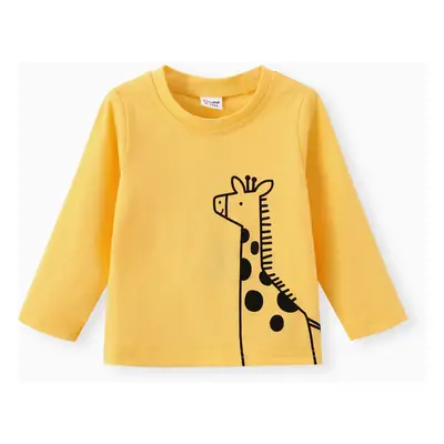 Baby/Toddler Boy/Girl Childlike Animal Pattern Long-sleeved T-shirt