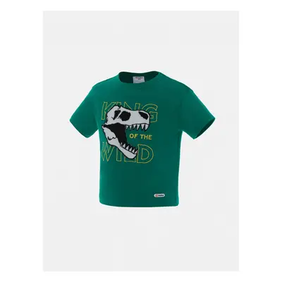 Go-Glow Illuminating T-shirt with Light Up Dinosaur Skull Pattern Including Controller (Built-In