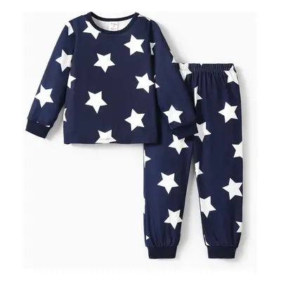 2PCS Toddler Boy New Year Pajama Set