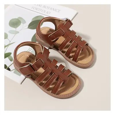 Toddler / Kid Solid Velcro Gladiator Sandals