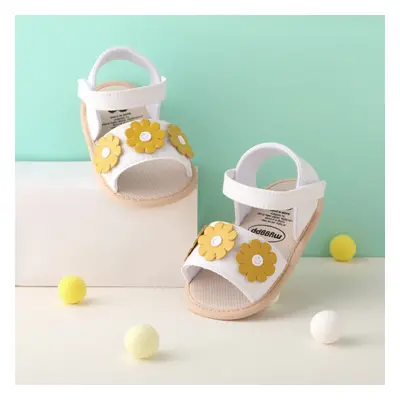 Baby/Toddler Girl Sweet Style Velcor 3D flower Decor Cloth Prewalker Shoes