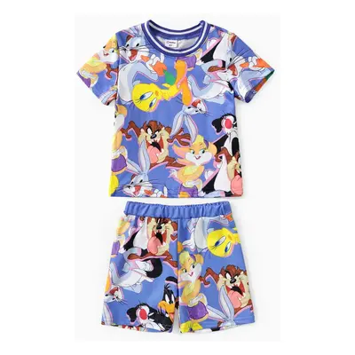 Looney Tunes Toddler Girls/Boys Character Graffiti Style Allover Print Sleeveless Dress/Set