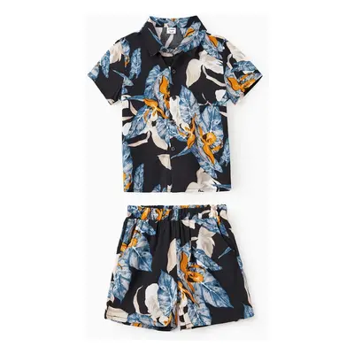 Mommy and Me Black Floral A-Line Strap Dress or Co-ord Sets