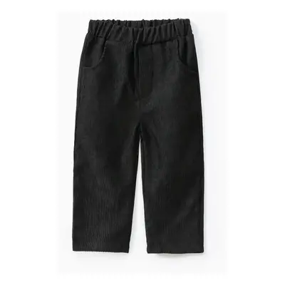 Baby Boy Solid Corduroy Straight Fit Pants