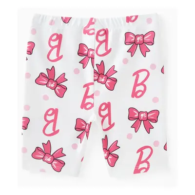 Barbie 1pc Toddler/Kids Girls Bowknot Print Leggings