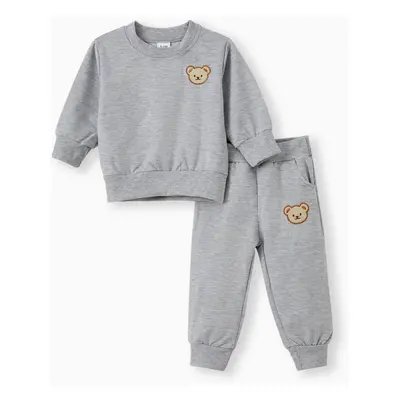 Baby/Toddler Girl/Boy Clothes 2pcs Bear Style Sweatshirt and Pants Set