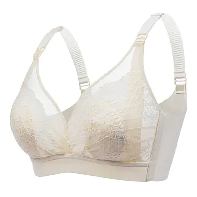 Front-Opening Lace Nursing Bra with Bunny Ears for Pregnant Women