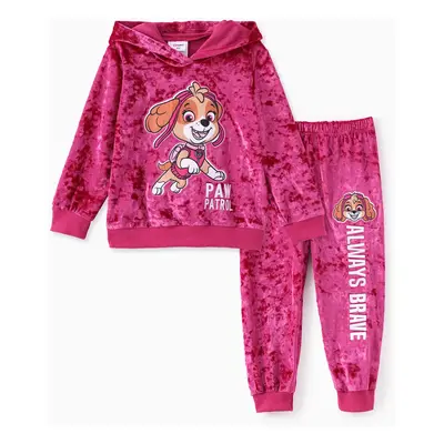 PAW patrol Toddler Girls 2pcs Velvet Hoodie with Pants Set