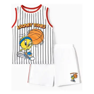 Looney Tunes Toddler/Kid Boy 2pcs Basketball & Character Print Tank Top and Shorts Set