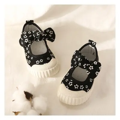 Toddler/Kids Girl Casual 3D Hyper-Tactile Bowtie Floral Shoes