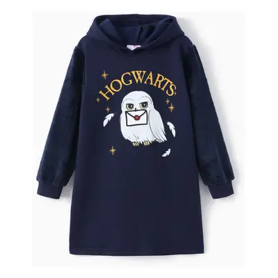 Harry Potter Kid Girl 1pc Owl 3D Envelop Plush Long-sleeve Hooded Dress