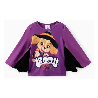 PAW Patrol Toddler Boy/Girl 1pc Halloween Batwing Glow-in-the Dark Long-sleeve T-shirt