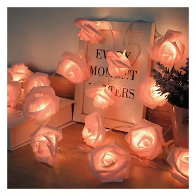 LED Foam Flower Fairy Lights with Battery, USB, and Remote Control - Ideal for Valentine's Day, 