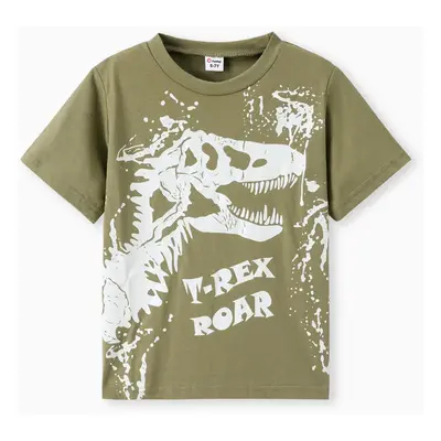 Kid Boy Dinosuar Print Tee