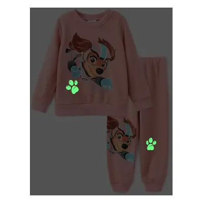 Paw Patrol Toddler Boys/Girls 2pcs Glow in the Dark Sweatshirt and Pants Set