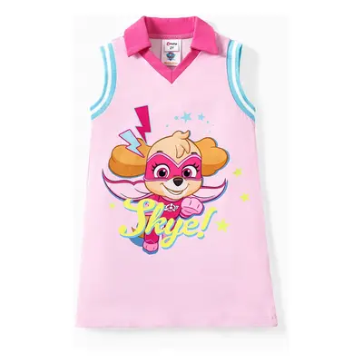 PAW Patrol 1pc Toddler Girls Polo Collared Character Checked Dress