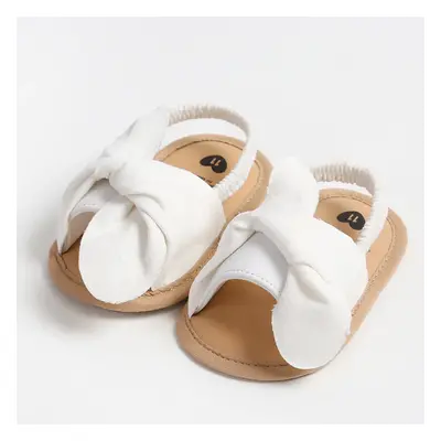 Baby/Toddler Girl Solid Color Elastic Band Leather Pre-Walker Shoes