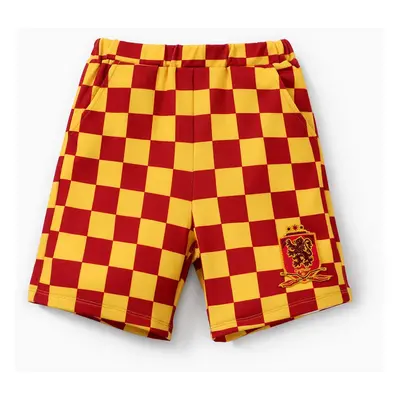 Harry Potter Toddler/Kid Boy Chess Grid pattern Preppy style Shorts