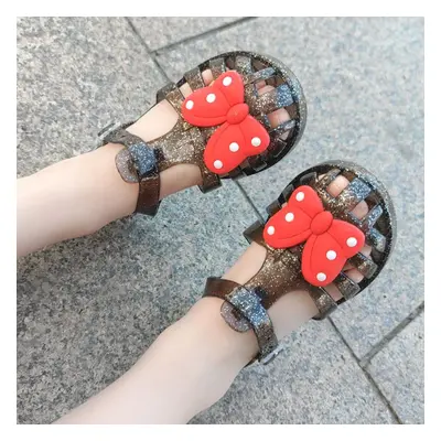 Toddler/Kid Girl Trendy Bow Applique Semi Transparent Buckle Sandals