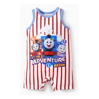 Thomas and Friends Baby Boys 1pc Character Striped Print Sleeveless Onesie