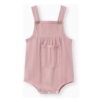 Baby Boy/Girl Soft Patch Pocket Romper