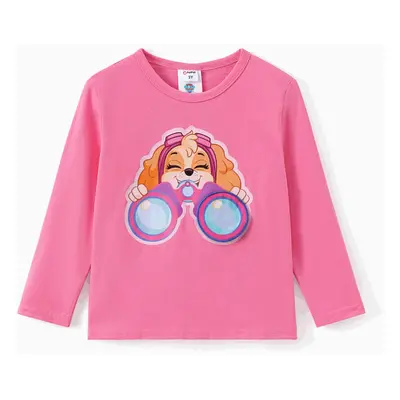 PAW Patrol Toddler Girl/Boy 1pc Fun and Interactive Patch Cotton Long-sleeve T-shirt