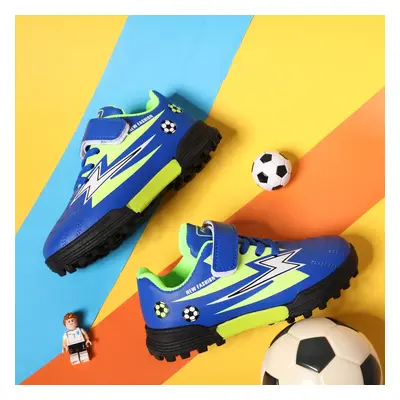 Toddler/Kid Boy Lightning Pattern Color Block Velcro Sports Shoes