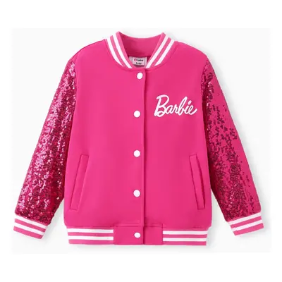 Barbie Outfit Toddler/Kid Girl Sequin-sleeve Bomber Jacket