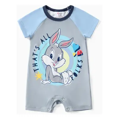 Looney Tunes Baby Boys/Girls 1pc Character Print Short-sleeve Romper