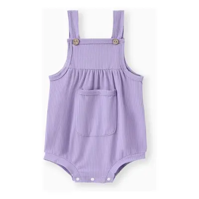 Baby Boy/Girl Soft Patch Pocket Romper