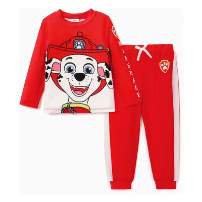 PAW Patrol Toddler Boy/Girl 2-Piece Chase/Marshall/Skye/Rubble/Everest Cartoon Print Top and Pan