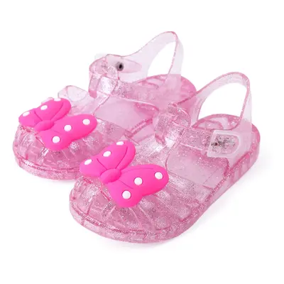 Toddler/Kid Girl Trendy Bow Applique Semi Transparent Buckle Sandals