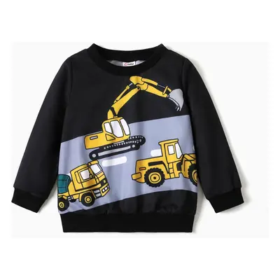 Toddler Boy Vehicle Print Pullover