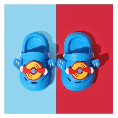 Toddler/Kids Girl/Boy Solid Color 3D Airplane Theme Hole Shoes