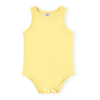 Comfortable Baby Cotton Bodysuit with 95% Modal and 5% Spandex, Unisex, Solid Color