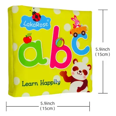 Cloth Baby Book English Alphanumeric Cloth book Touch and Feel Early Educational and Development