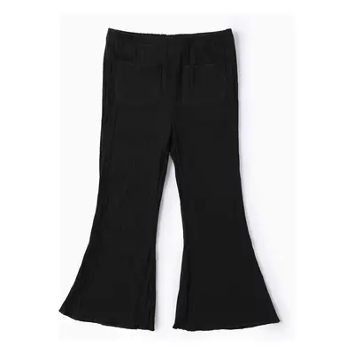 Toddler Girl Basic Solid Ribbed Pants